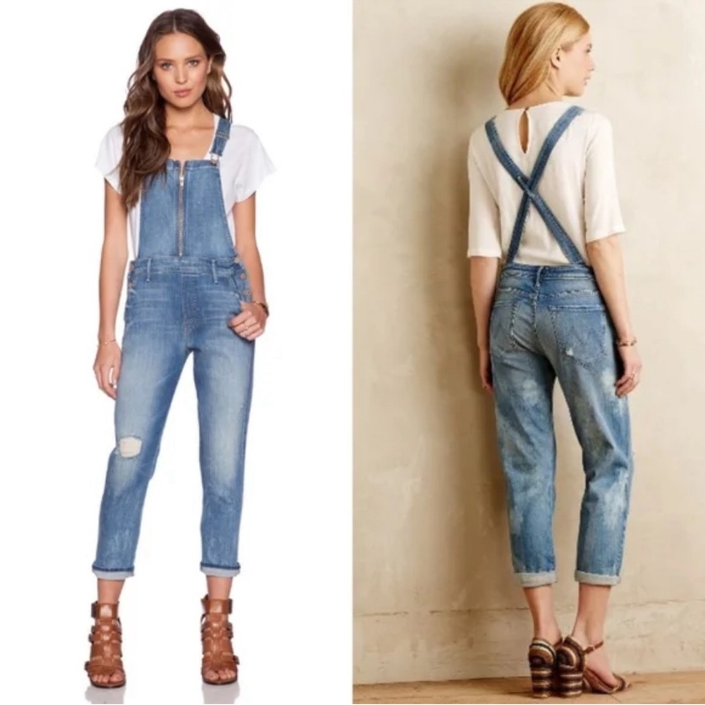 MOTHER Superior overall dropout in getting rowdy jumpsuit 25